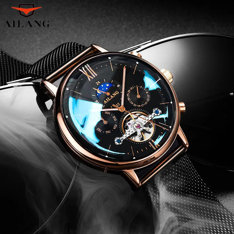 Popular watches, fashionable fully automatic mechanical watches, men's watches, hollowed out men's watch manufacturers