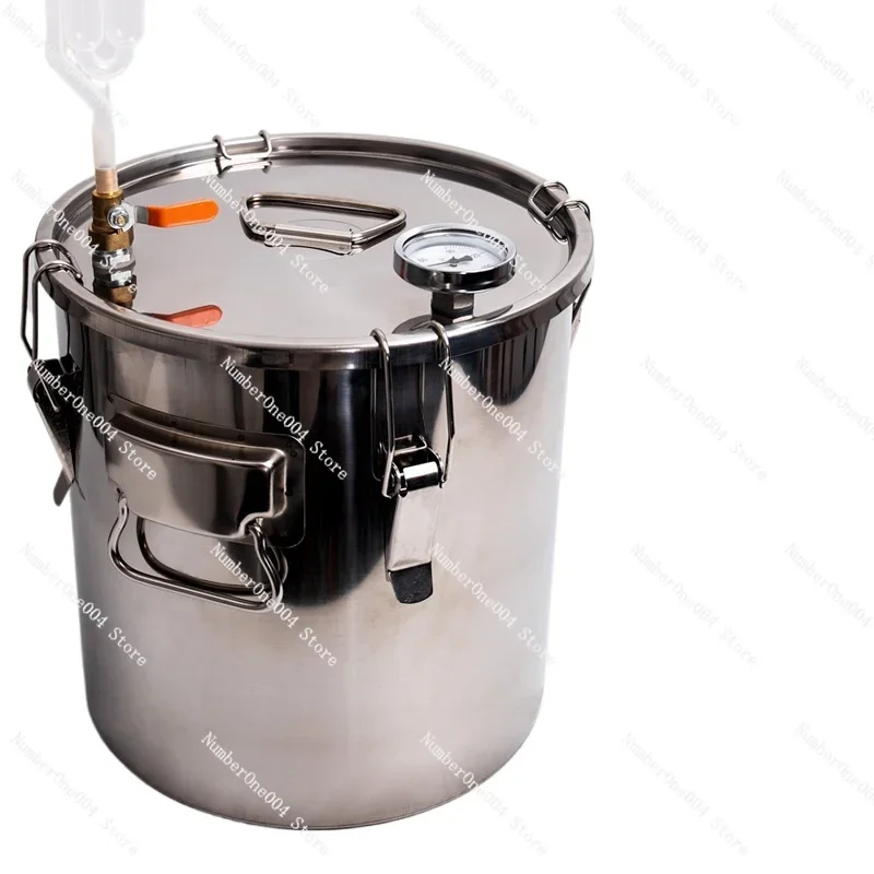 Stainless steel fermentation barrel, food grade fermentation, grain, fruit wine, wine fermentation container, single water seale