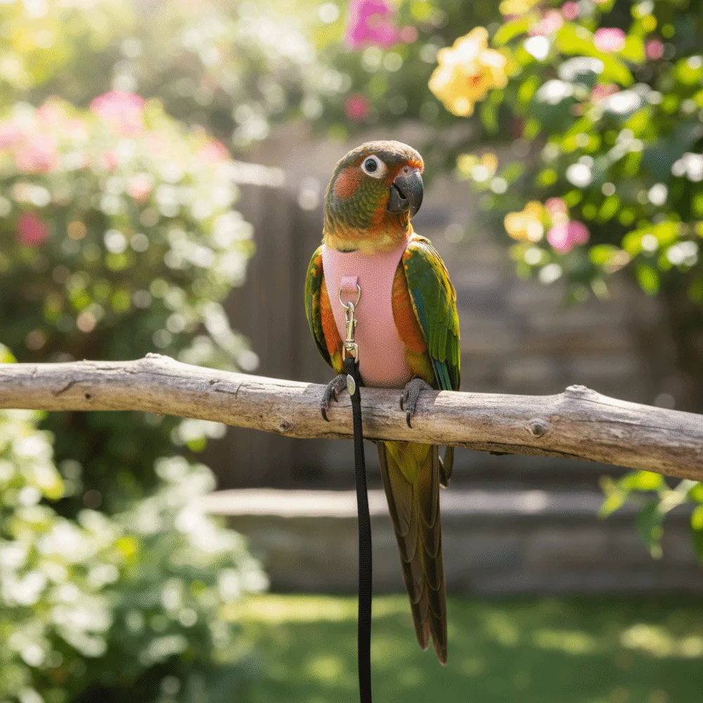 Arnés Ajustable para Pájaros Estilo Vaquero, Traje de Vuelo Seguro para Aves, Arnés Ligero Antipérdida para Pájaros, Chaleco para Vuelo al Aire Libre