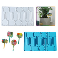 Plant Label Flowers Tags Silicone Mold Bookmark Epoxy Resin Mold for Epoxy Resin Making Crafts Home Decoration Casting Mould