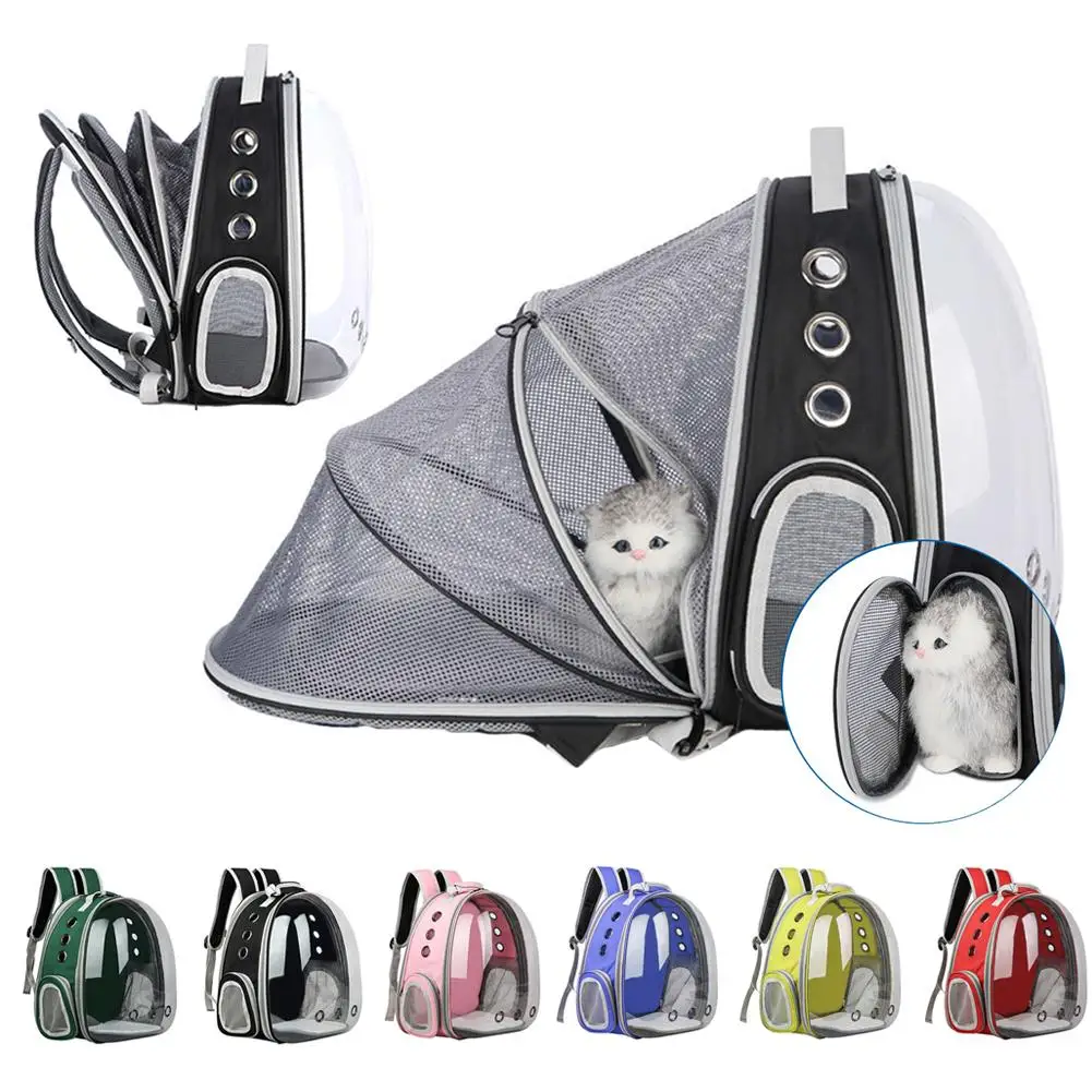 

Pet Cat Backpack Multi-Function Portable Transparent Pet Dog Carrier Folding Large Space Capsule Bubble Shoulder Pet Backpack