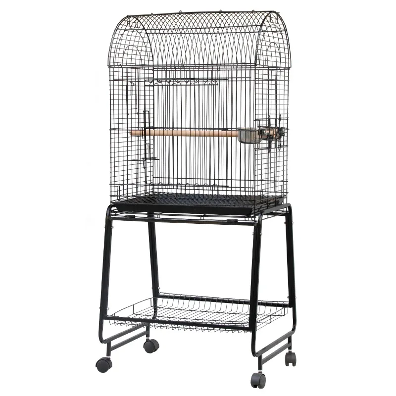 

Dome Bird Cage Metal Extra Large Wrought Iron Bird Cage, Peony Wren Myna Parrot Breeding Bird Cage 706