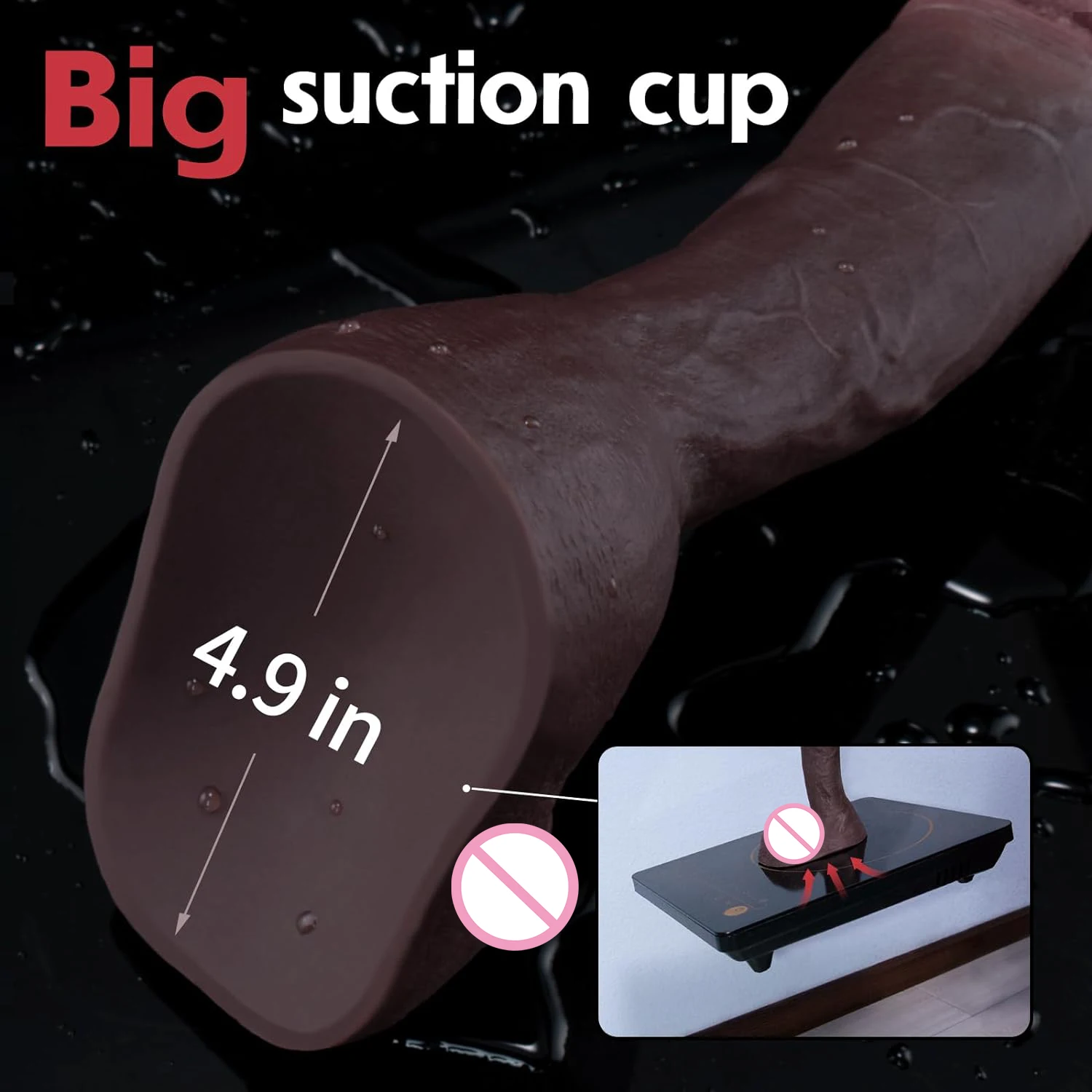 9 Inch Realistic Big Thick Dildo Adult Sex Toy Lifelike Soft Silicone Strong Suction Cup Anal Dildo Male Penis Toys for Women