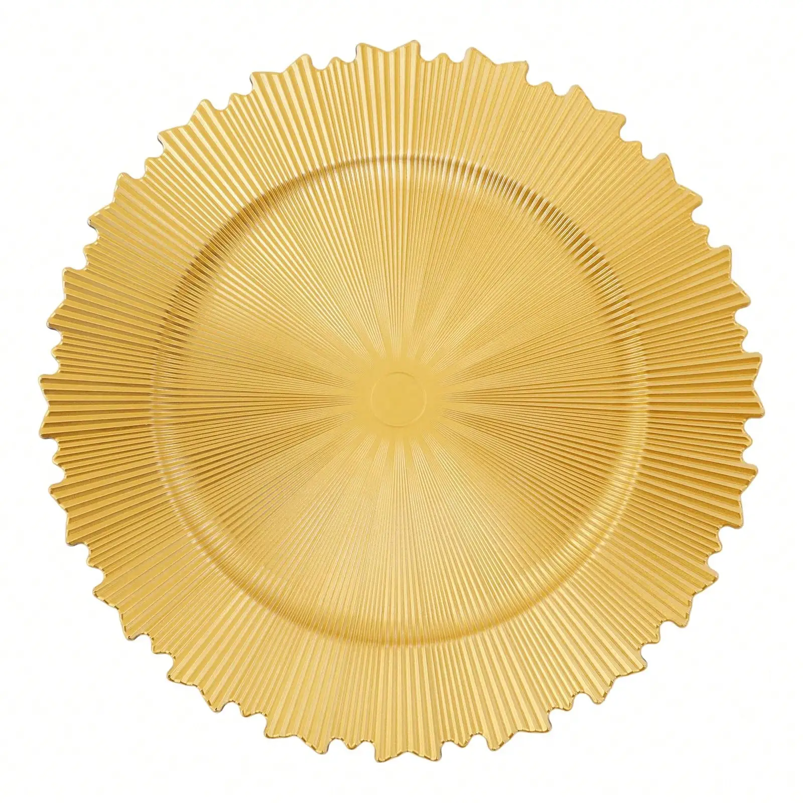 ZHFEISY 50 Pcs Antique Charger Plates Bulk 13 Inch Embossed Rim Plastic Party Dinner Plate Chargers Round Decorative Server Plate For Wedding Party Event Tableware