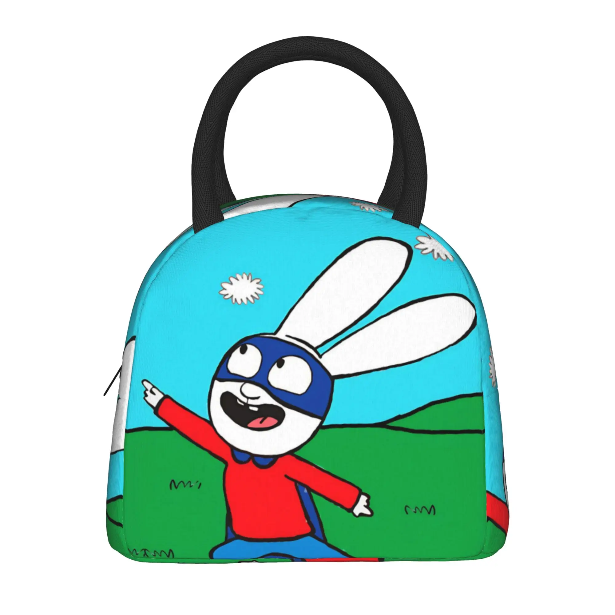 Simon Super Rabbit Accessories Insulated Lunch Bag For School Office  Food Container Portable Cooler Thermal Lunch Boxes