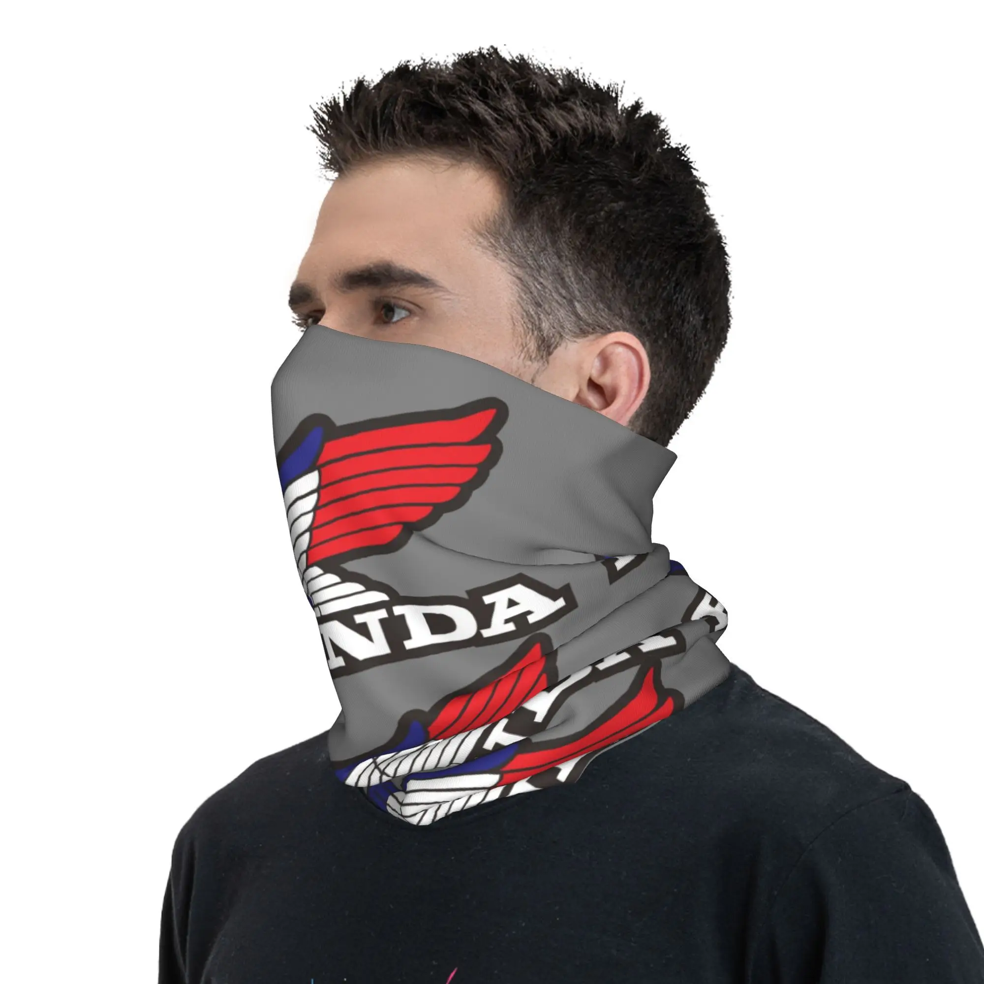 Custom H-Hondaes Bandana Neck Warmer Women Men Winter Hiking Ski Scarf Gaiter Motorcycle Face Cover