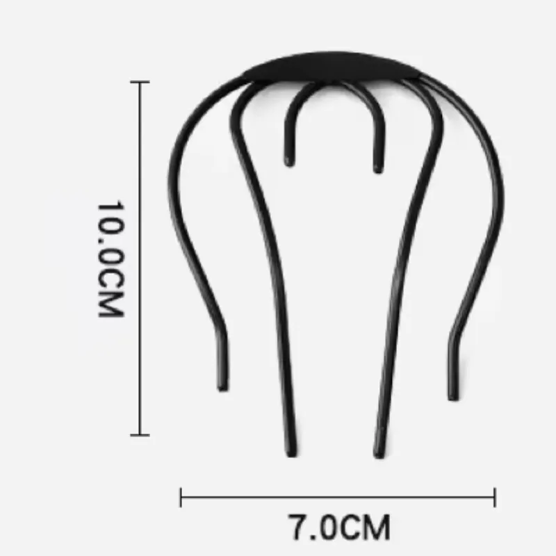 Black Metal Hair Curler Claw Comb Barete Pins Fork Hooks Hairpins for Women Girl Bride Accessories Hairstyles Ornament