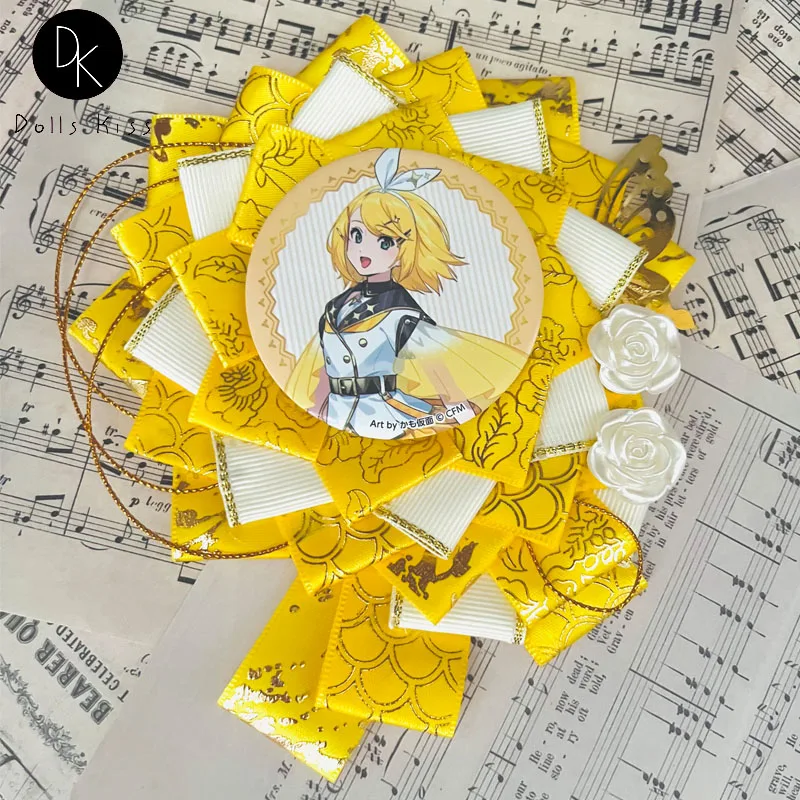 Ribbon Brooch Ita Bag Pins Anime Badge Holder for 58mm 75mm Flower Fill Pins Display Ita Bag Decorate Girls Itabag  Accessories