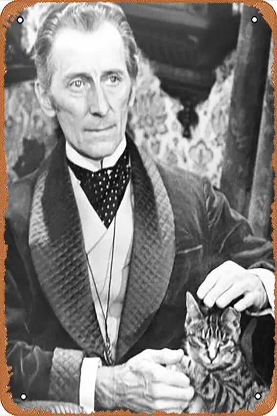 Металлическая жестяная вывеска - I, Monster, Peter Cushing, 1971, металлическая табличка для кафе, бара, домашнего декора стен - алюминий