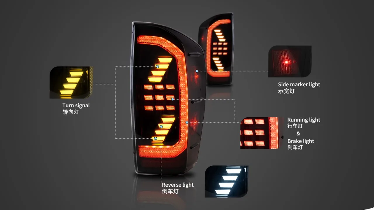 Новый стиль светодиодный задний фонарь новый дизайн задний фонарь полностью светодиодный задний фонарь в сборе для Tacoma 2016-2021 Plug and Play