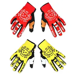 fistplast 2colour Individual Skull Festival Costume Wheel Glitz Riding dirt bike long finger touch screen gloves