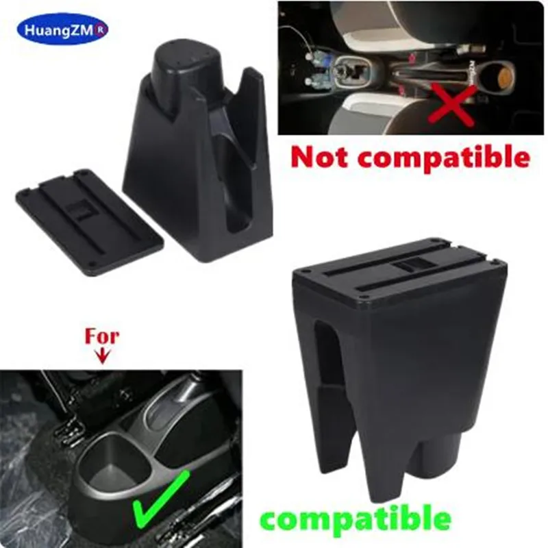 For Peugeot 107 Armrest Box For Citroen C1 Toyota Aygo BJ Car Armrest Storage Box Dedicated Retrofit Interior Car Accessories