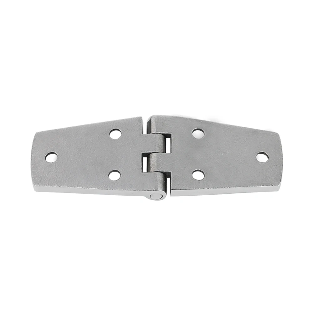 Mirror Polishing 102x38mm/107x38mm Heavy Duty Cast Door Strap Hinge with 6 Holes 316 Stainless Steel Marine Hinges ﻿