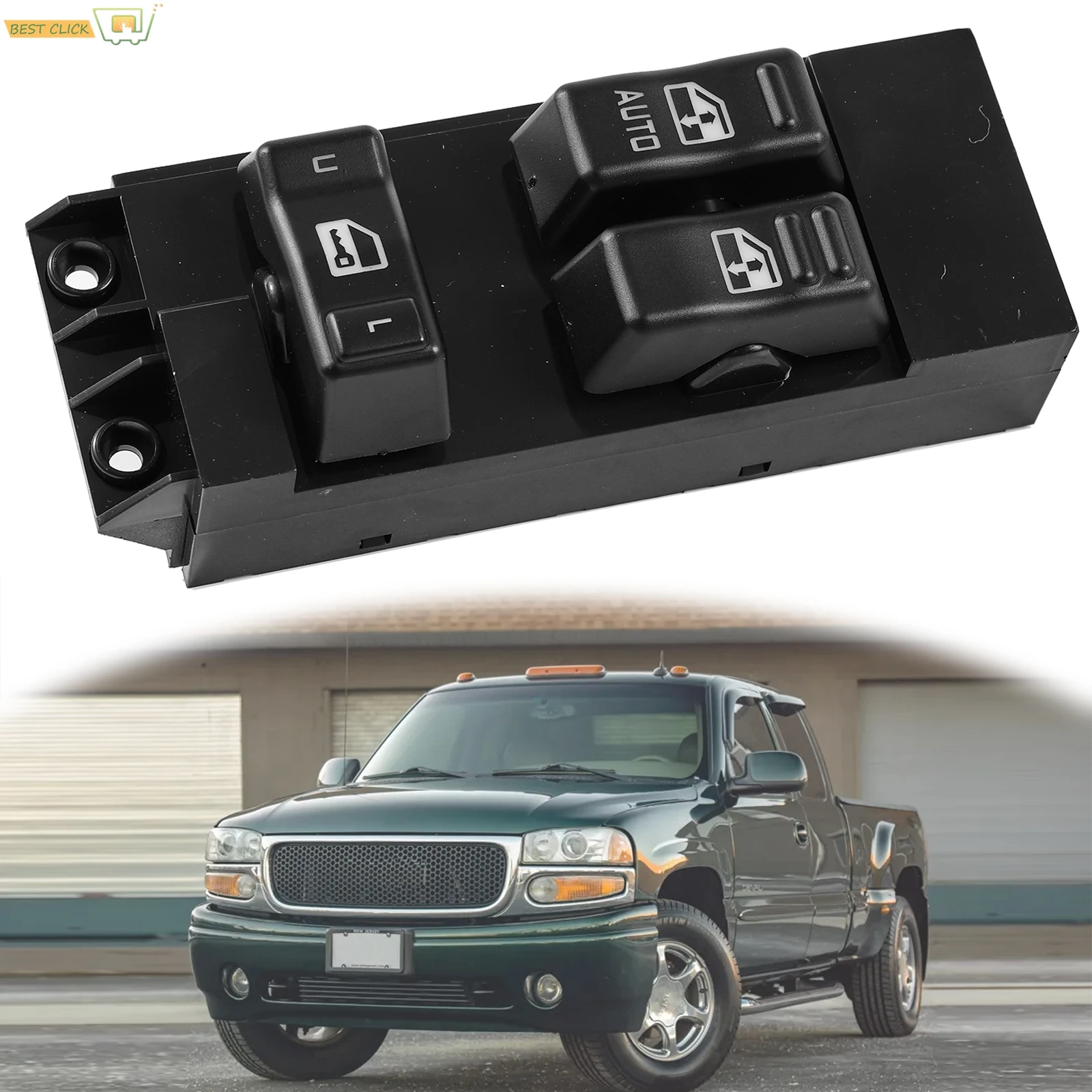 

Car Window Switch For Chevrolet Silverado GMC Sierra Black Electric Power Lifter Control Knob Auto Parts 1999 2000 2001 19259958