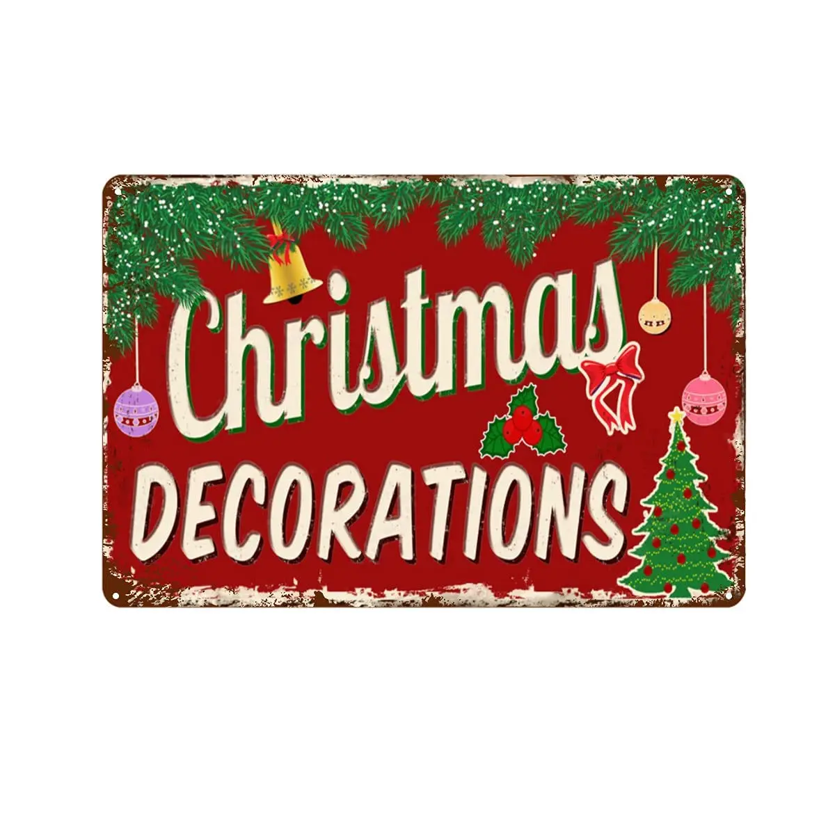 Vintage metal Board Hanging Signs Christmas Decorations Wall Decor Home Bar Cafe Shop Wall Decor New Year Gift Bakery People Cav