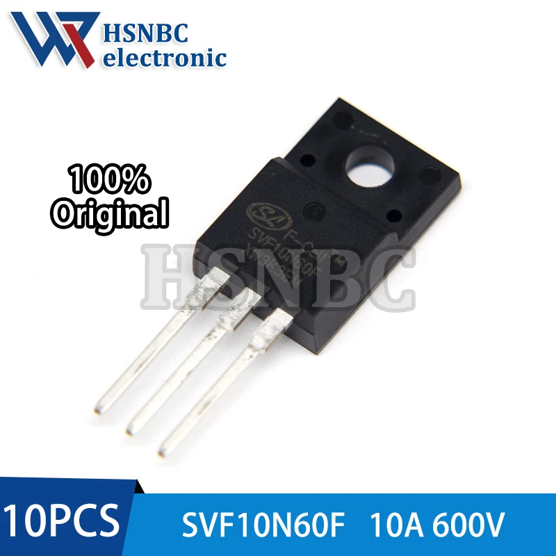 

10PCS SVF10N60F 10N60 SVF10N60 TO-220F 10A 600V N-channel Power MOSFET Transistor 100% New Original