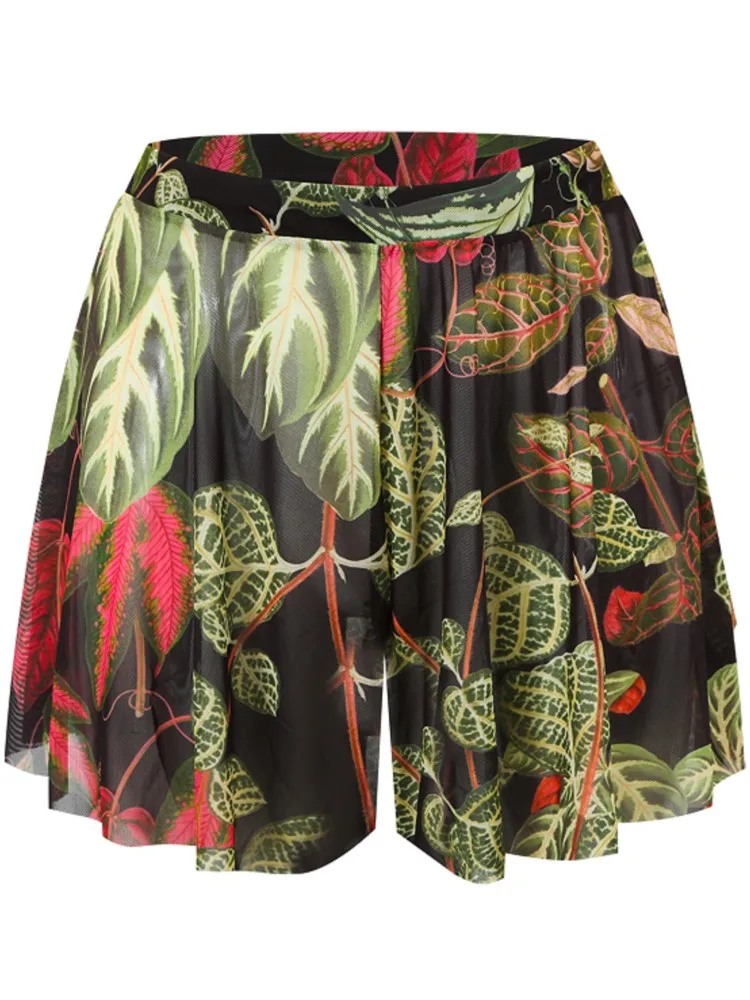 Mesh Women Trim Cover Up Shorts Beach Swimsuit Cover-Ups For Swimwear Beach Shorts 2026 Summer Beachwear Swimwear Sarong Pants