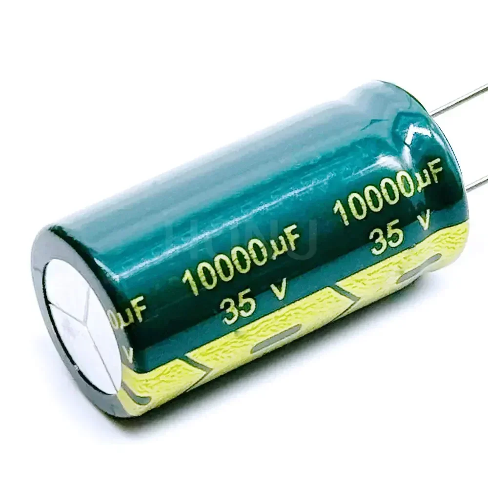 2PCS 35V10000uF Aluminum Electrolytic Capacitor Low ESR High Frequency 18x35mm 10000uF 35V 35WV 10000MFD 35VDC 35V 10000uF ±20%