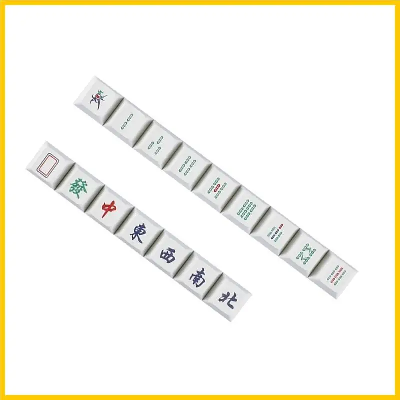 

Q1JF Colorful Mahjong Inspired PBT Keycap Set for Mechanical Keyboards Hobbyists