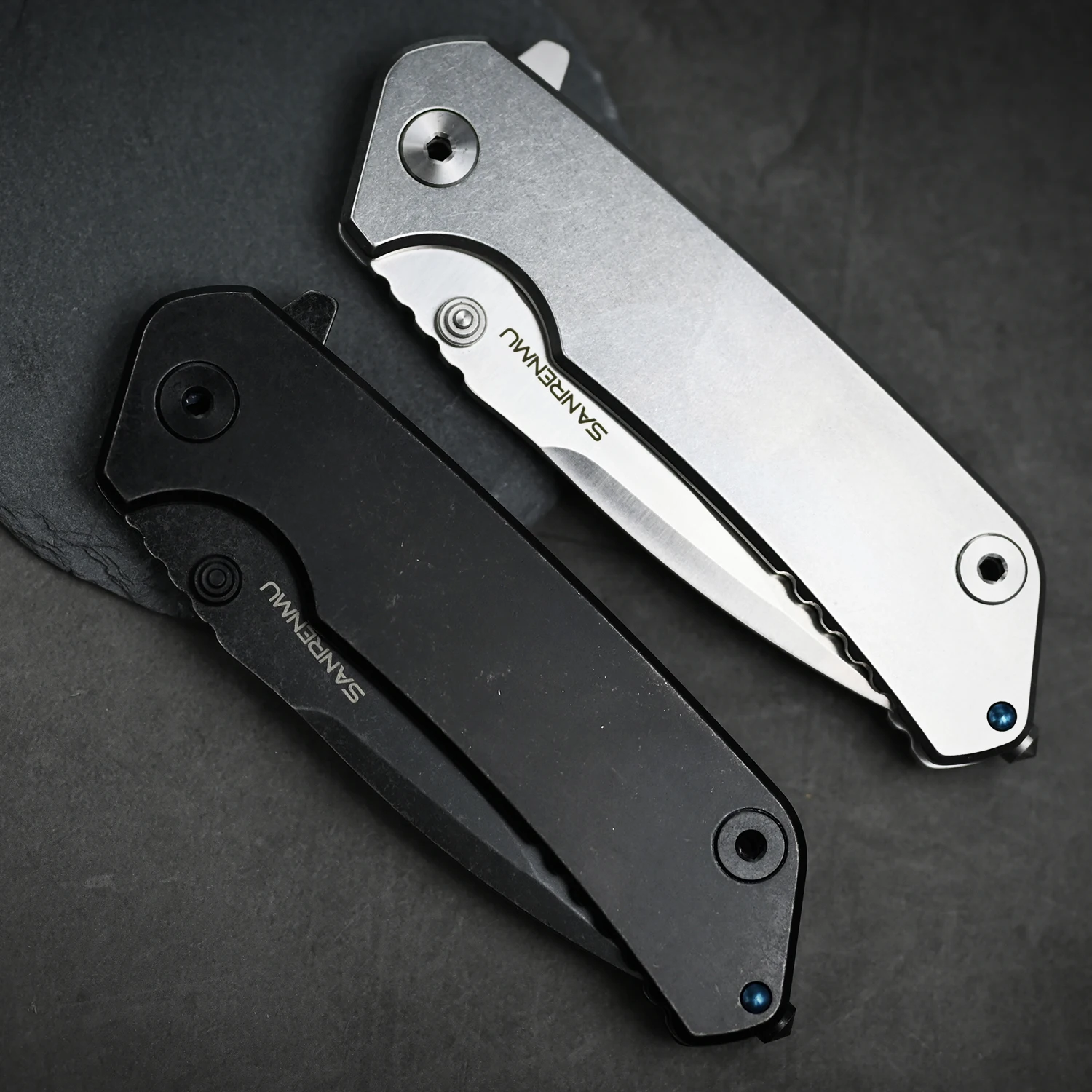 SANRENMU-Outdoor Pocket Folding Knife, Facas Ferramenta portáteis, Jackknife, Camping, Wilderness Sobrevivência, Caça, Pesca, EDC, 9008, Novo