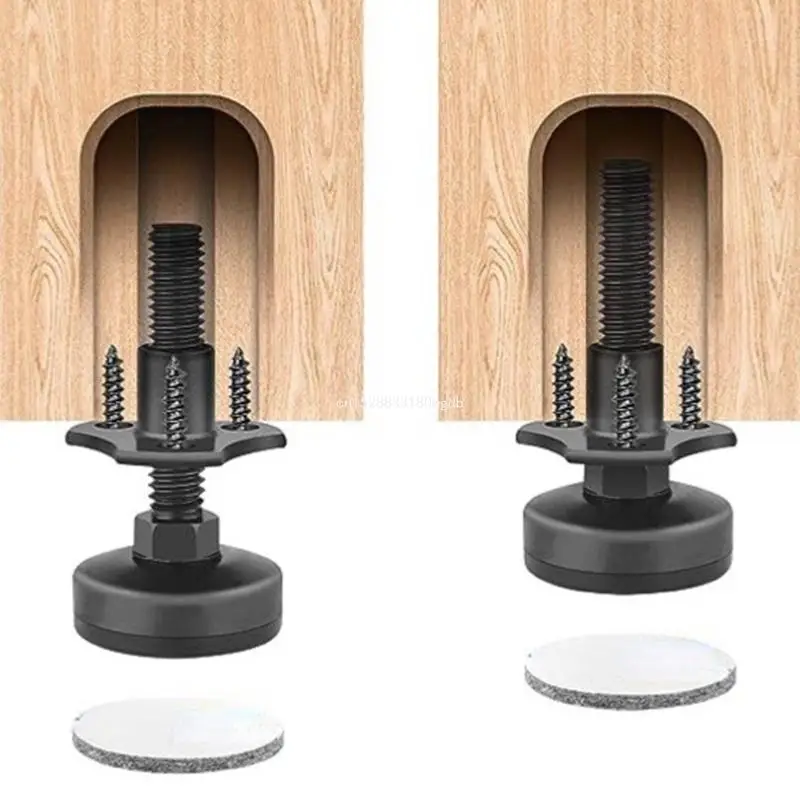 

Adjustable Levelers 3/8Inch Thread Portable Sturdy Set of 4 Dropship