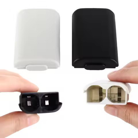 White Game Controller Wireless Gamepad AA Battery Case Cover Battery Pack Cover For Xbox 360 Back Door Case Game Battery Case