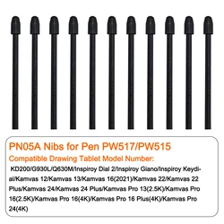 HUION PN05A Pen Nibs for PW517 Graphics Tablet Drawing Stylus Replacement Nibs for KD200/G930L, Kamvas12/13/16(2021)/22/24