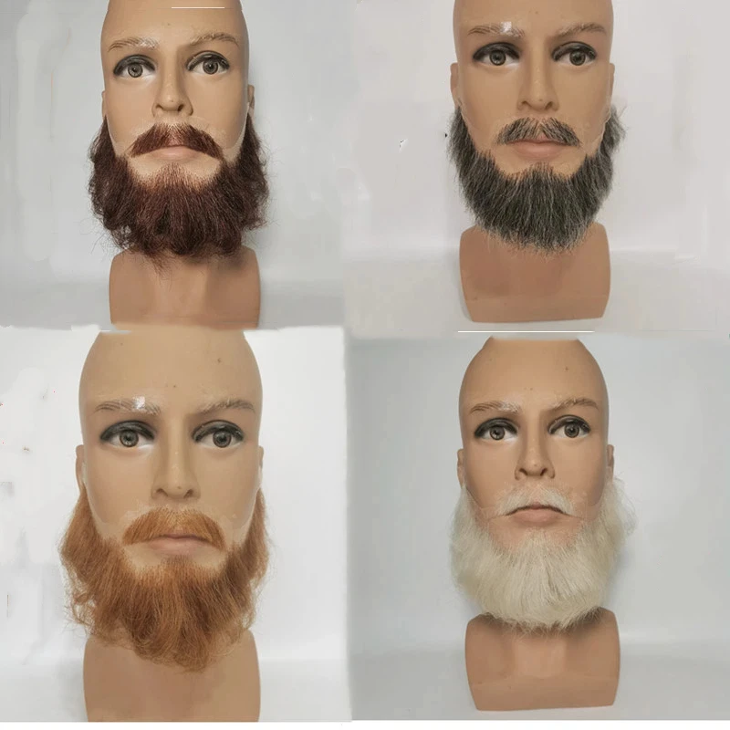 

Hand Made Anime Cosplay Accessories Beard Brown Black White Whisker Movie Halloween Christmas Game Party Cosplay Prop