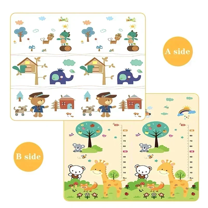 Tapis de jeu antidérapant pour bébé rampant, épais et pliable, respectueux de l'environnement, tapis de sécurité pour enfants, cadeaux, nouvelle collection