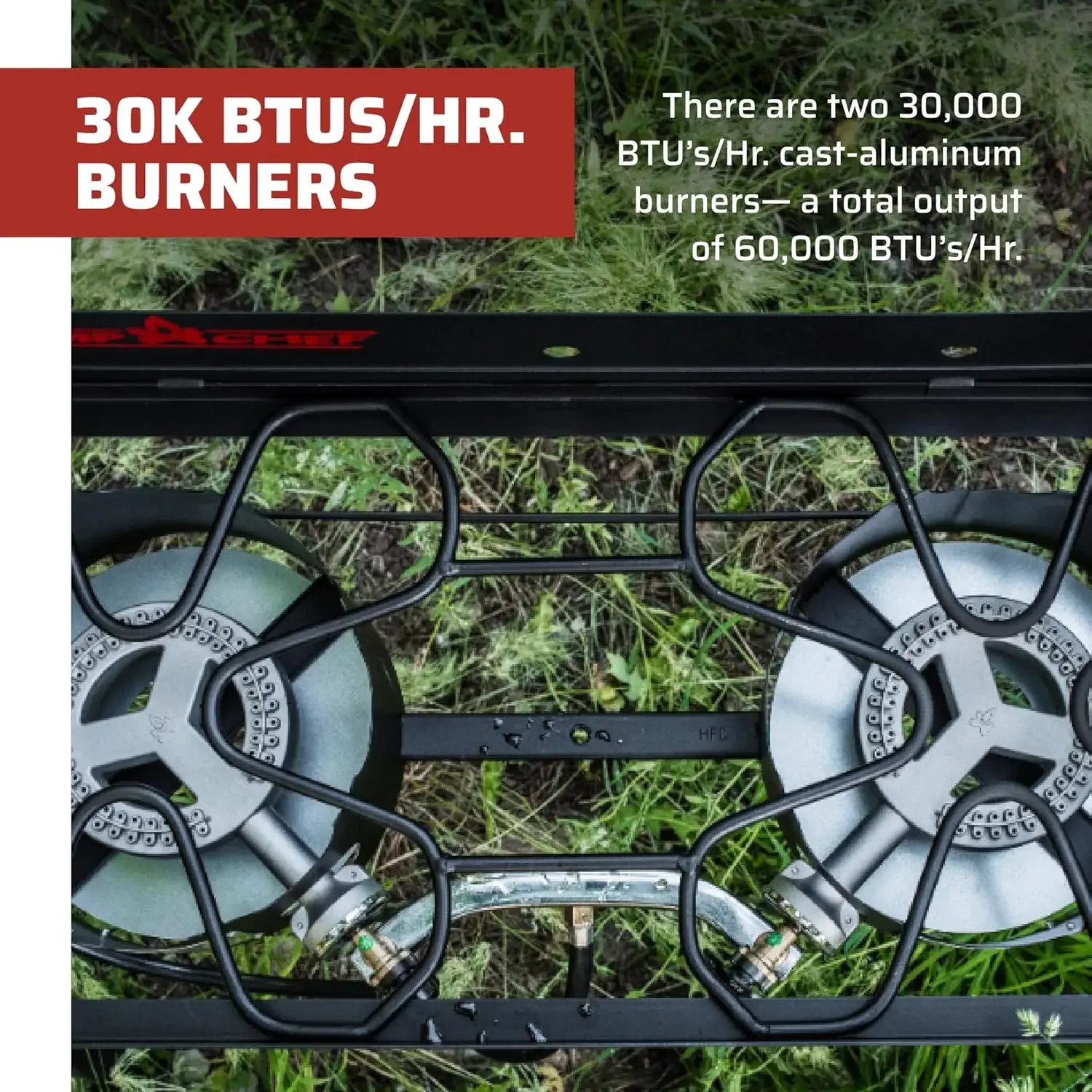 Chef EX60LW Explorer 2 Burner Outdoor Camping Modular Cooking Stove