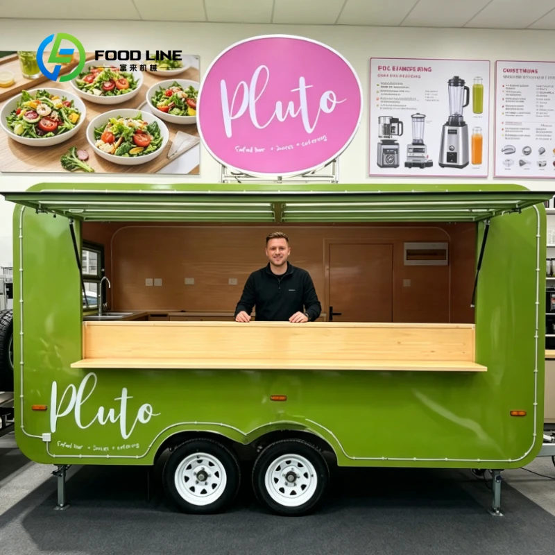 Coffee Equipment For Business - Remorque mobile pour boissons personnalisée, chariot