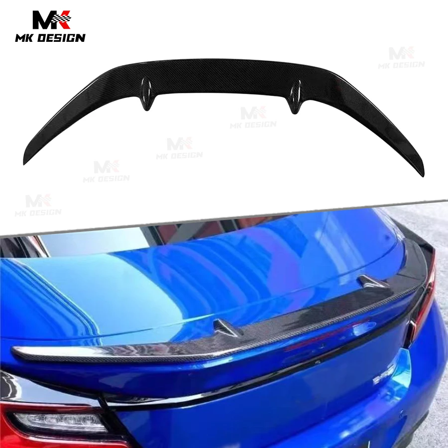 Carbon Fiber STI Style Rear Trunk Lip Spoiler Wing for Toyota GR86 Subaru BRZ 2022+ Rear Wing Trunk Spoiler Car Accessories