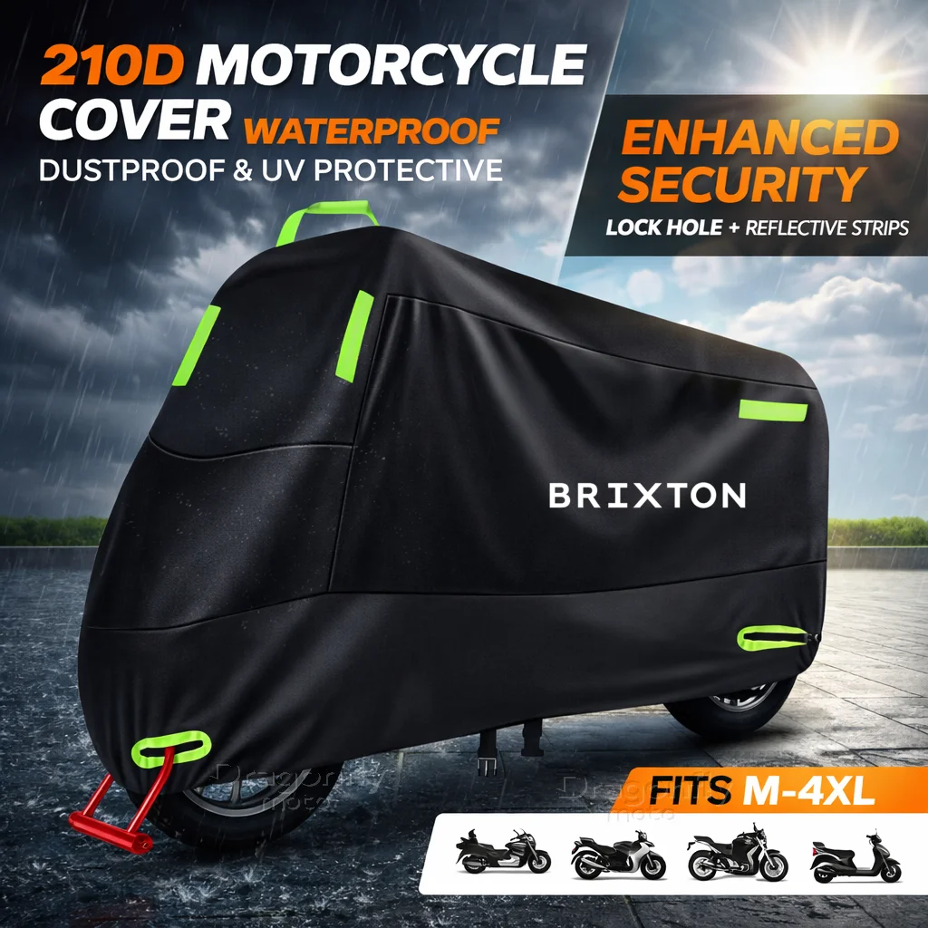 For Brixton Cromwell 125 250 1200 Crossfire 500 Storr 500 Sunray 125 Motorcycle Cover Waterproof Outdoor Scooter UV Protector
