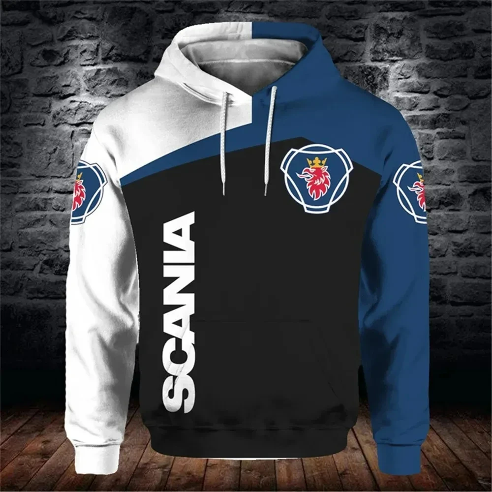 2024 Fashion and High Quality Men's Hooded Sports and Casual Shirt Car Logo Surrounding Harajuku Trend Spring and Autumn