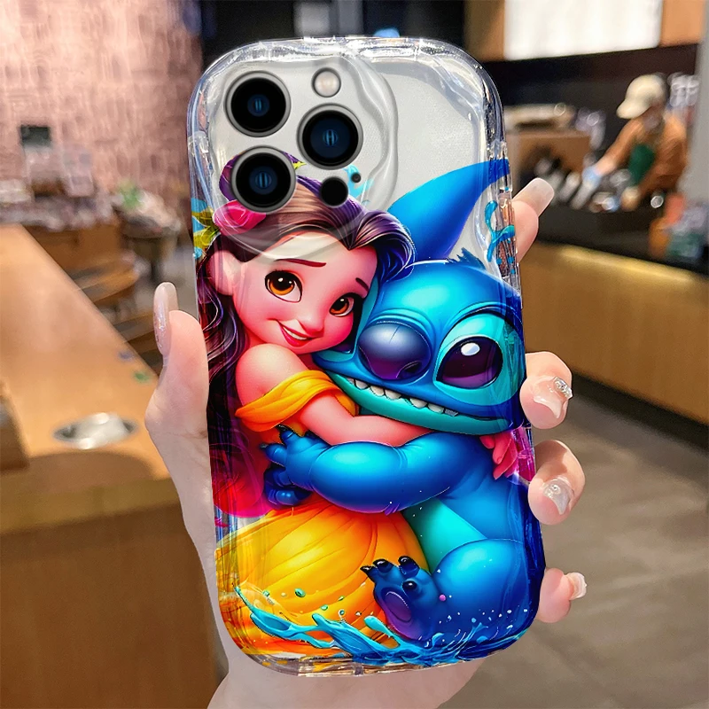 سنو وايت ارييل حافظة لهاتف آيفون 16 15 14 برو ماكس 13 12 Mini 11 XS X XR 8 7 Plus SE 2022 2020 سيليكون غطاء مقاوم للصدمات Funda