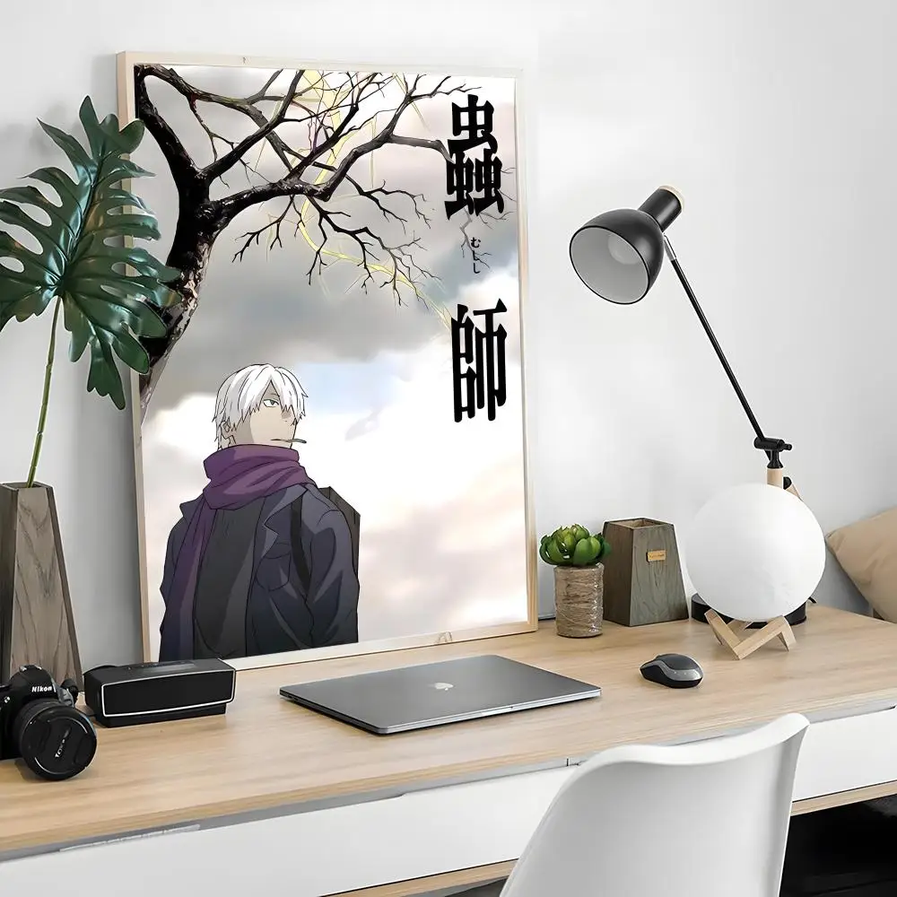 Anime M-Mushishi Poster Self-adhesive Art Waterproof Paper Sticker Coffee House Bar Room Wall Decor view 4