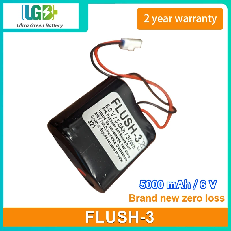 

UGB New battery For FLUSH-3 Automatic flushing device battery 6V 5000mAh 30Wh