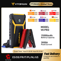 VTOMAN V8 Pro 3000A Car Jump Starter Power Bank 55.5Wh Car Starting Device Fast Charging Car Battery Charger Booster