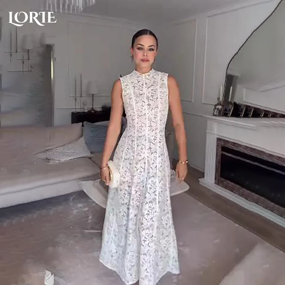 

LORIE Graceful Lace Beach Wedding Dresses 3D Floral Appliqued Mermaid Bridal Gowns vestido de novia Plus size Customized