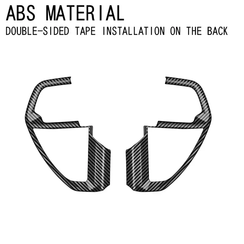 For TOYOTA TACOMA 2024 4Runner 2025 CarbonFiber Car Steering Wheel Trim direction Control Button Frame Cover Styling Accessories