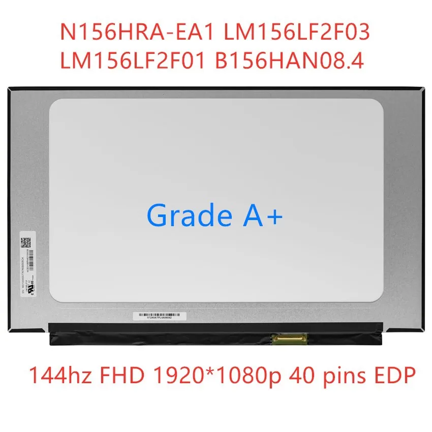 ips 144hz tela lcd do portatil n156hra ea1 lm156lf2f01 lm156lf2f03 b156han084 painel de exibicao matrix fhd 1920x1080 40pin edp 156 01