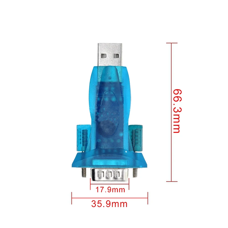 1pcs HL-340 New USB to RS232 COM Port Serial PDA 9 pin DB9 Adapter support Windows7-64