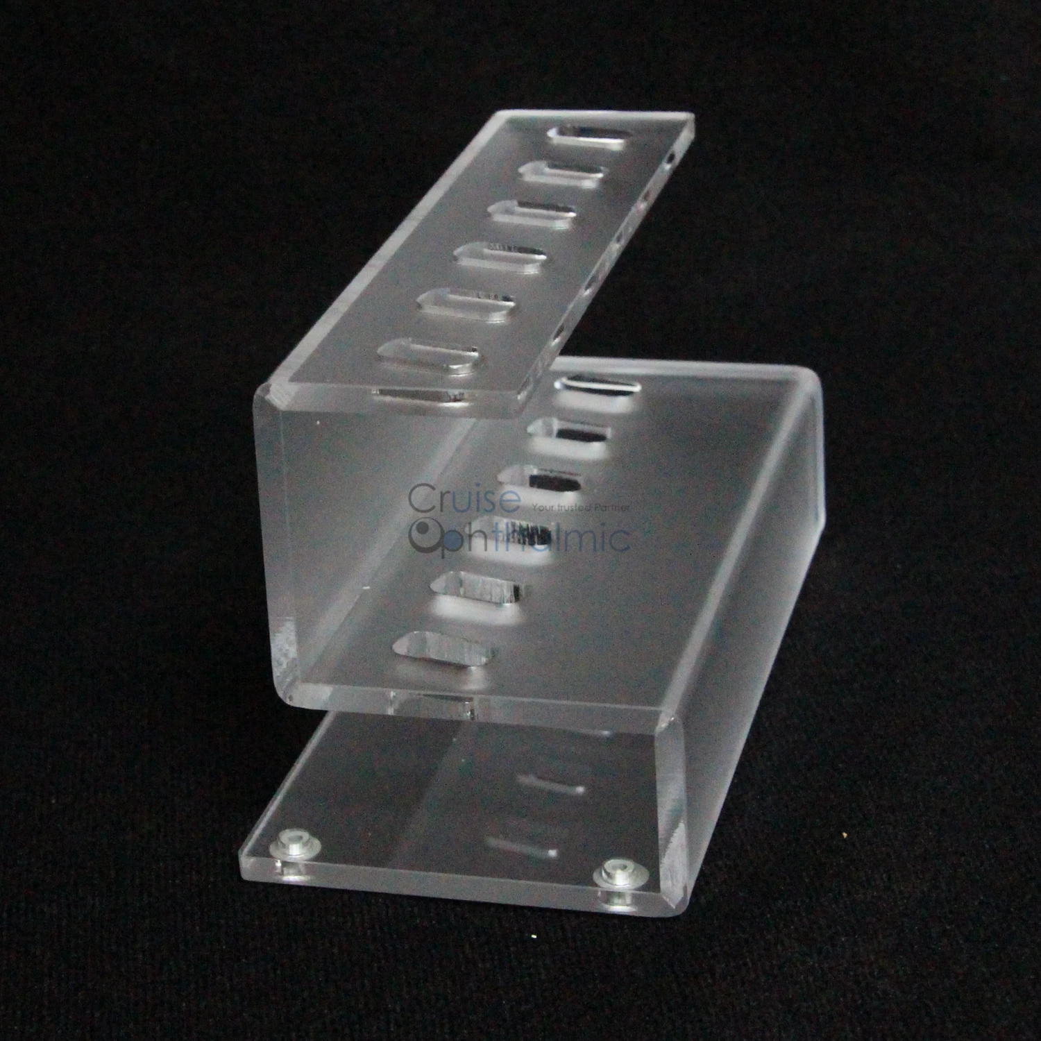 RRSH-6 Optometry Flippers Rack Set 6 Holes Cystal Clear Acrylic 6 mm thickness (Rack Set Not included)