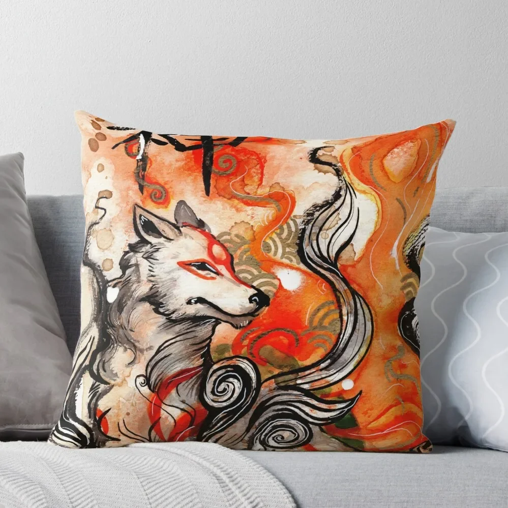 Okami Amaterasu Throw Pillow Decorative Cushion pillow cover christmas Pillow Cases Decorative