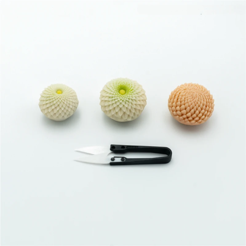 Japanese Wagashi Tool Scissors Wagashi Cut Chrysanthemum Petals Fine Scissors DIY Fondant  Polymer Clay Modeling Pottery Tool
