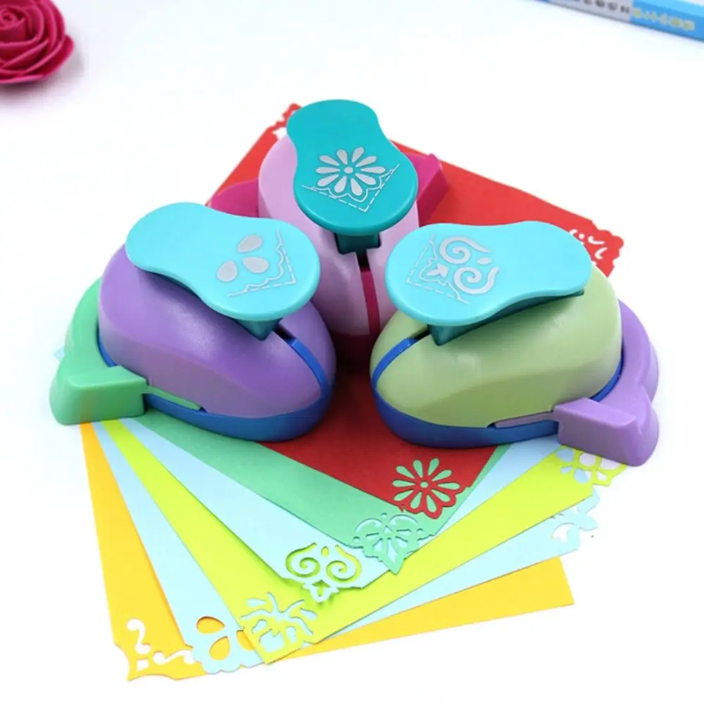 Hollow Pattern Right-angle Embosser Creative DIY Scrapbook Handmade Corner Embossing Machine Crafts Tool School Office