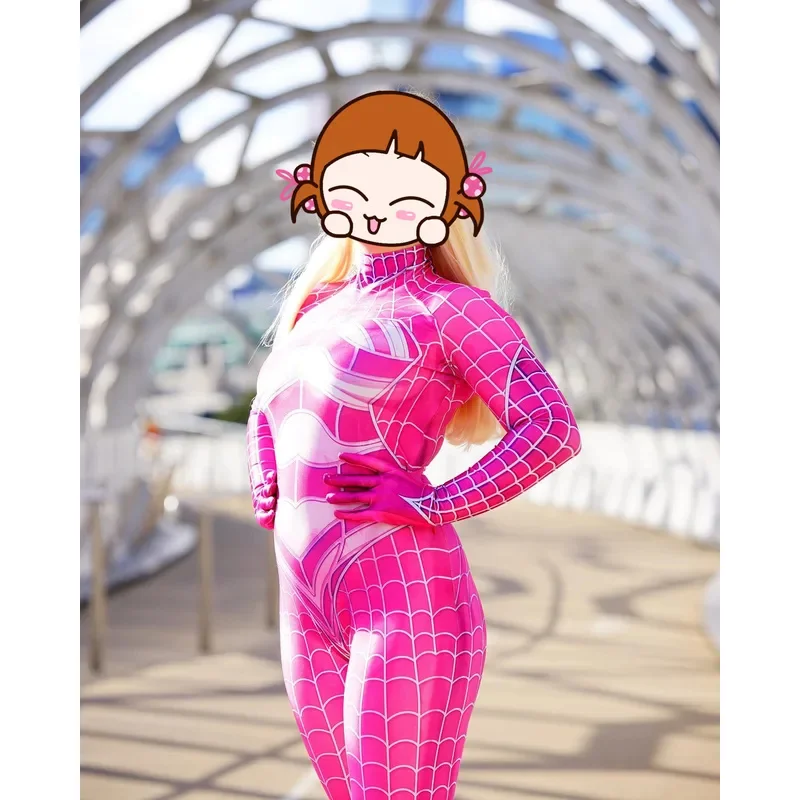 Costume cosplay da donna adulti bambini ragazze donne supereroe Zentai Halloween tuta da festa