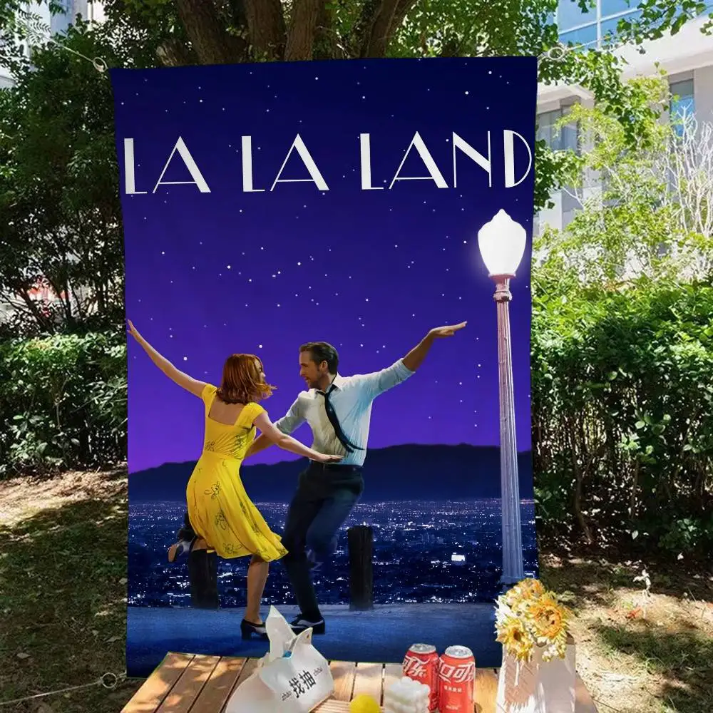L-La La L-Land DIY Flag For Family Group Photo Living Room Home Dorm Decor Wall Art Decor Banner