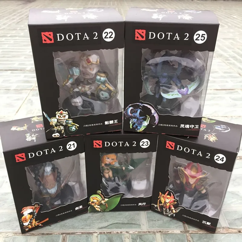 WOW DOTA 2 Game Figure Kunkka Lina Pudge Queen Tidehunter CM FV