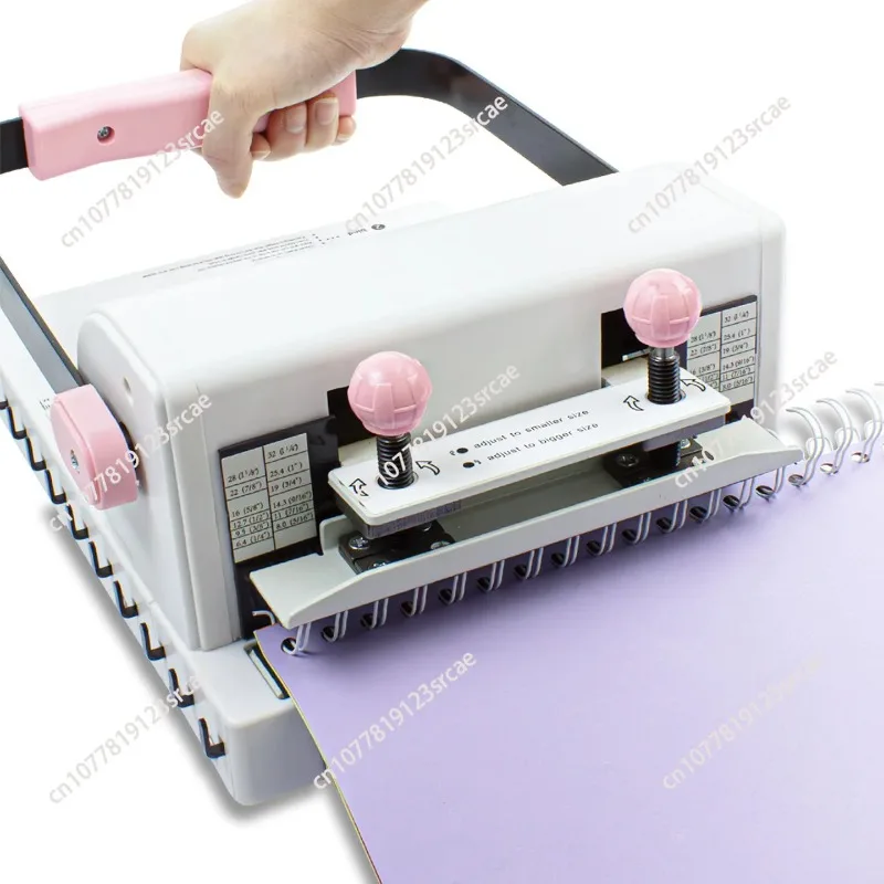for MW12 iron ring binding machine, double coil binding machine 12 holes round hole punching loose-leaf book